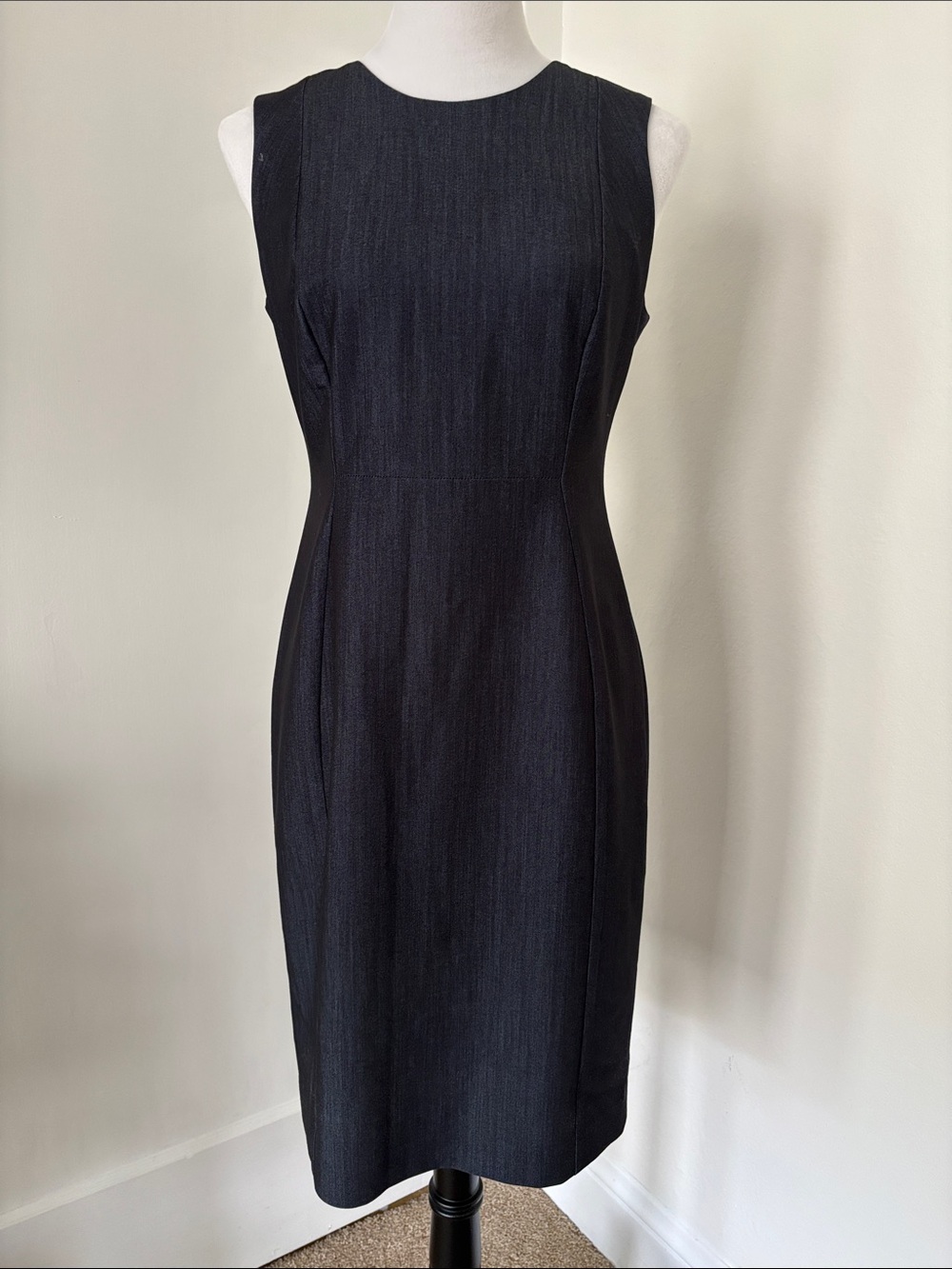 Calvin Klein Dark Navy Sheath Dress - Size 4